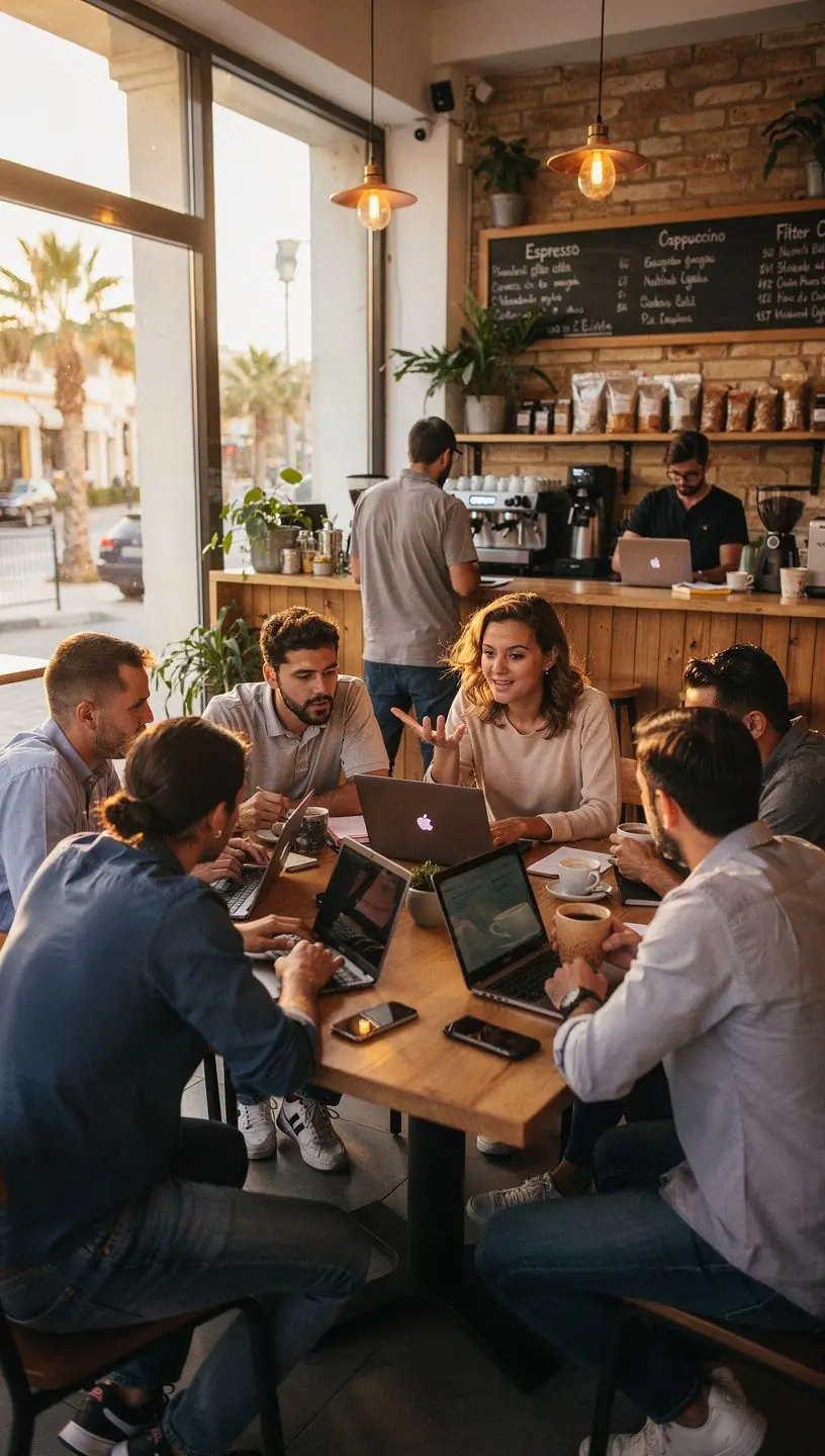 Professional team collaboration